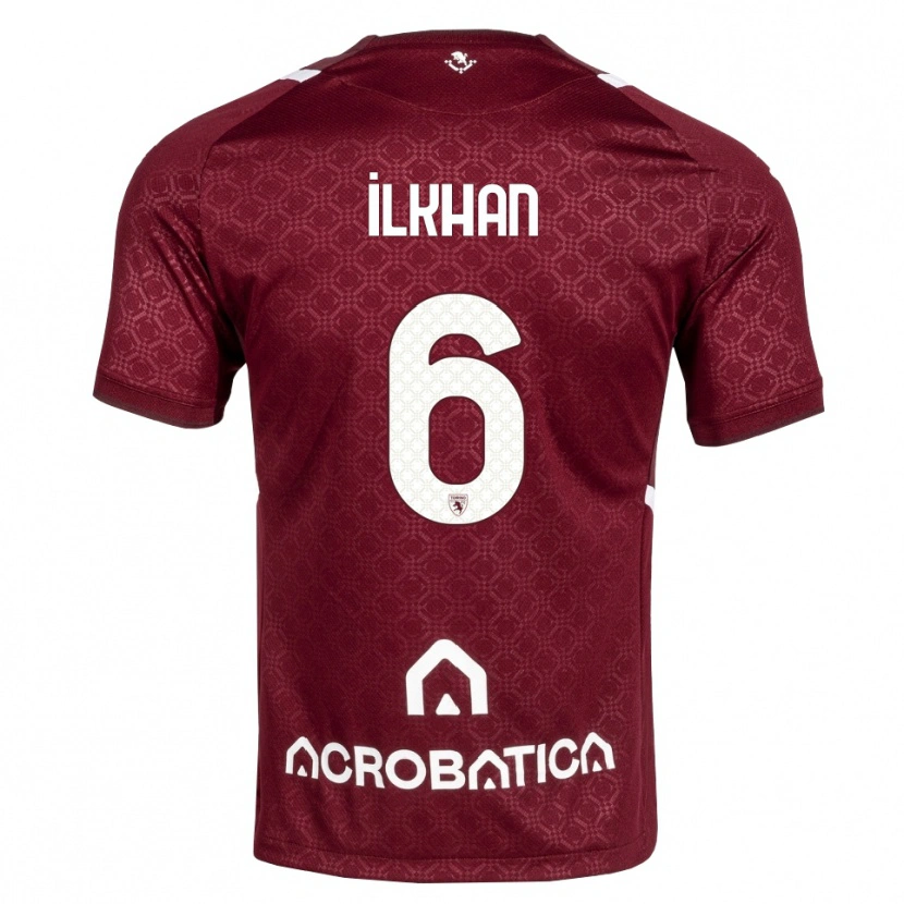 Danxen Kinder Emirhan İlkhan #6 Burgund Weiß Heimtrikot Trikot 2026/27 T-Shirt Schweiz