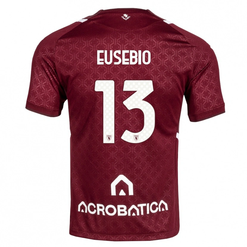 Danxen Kinder Chiara Eusebio #13 Burgund Weiß Heimtrikot Trikot 2026/27 T-Shirt Schweiz
