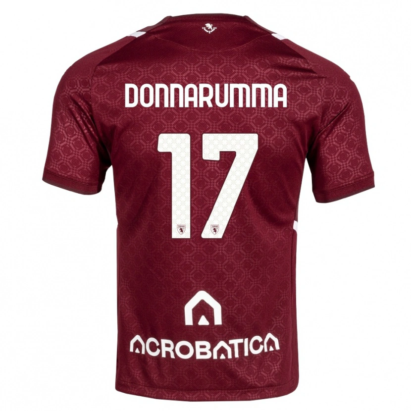 Danxen Kinder Antonio Donnarumma #17 Burgund Weiß Heimtrikot Trikot 2026/27 T-Shirt Schweiz