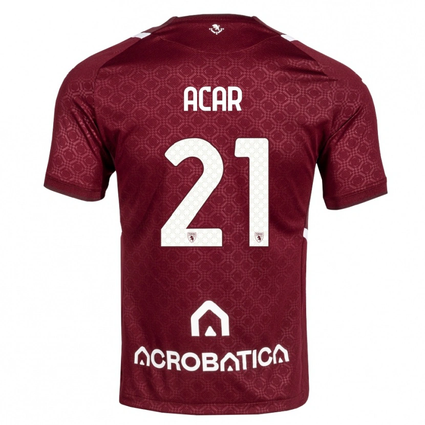 Danxen Kinder Emirhan Acar #21 Burgund Weiß Heimtrikot Trikot 2026/27 T-Shirt Schweiz