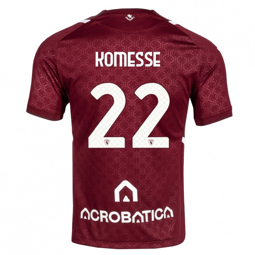Danxen Kinder Josias Sabone Komesse #22 Burgund Weiß Heimtrikot Trikot 2026/27 T-Shirt Schweiz