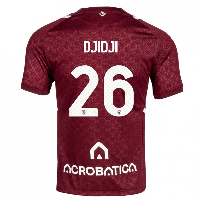 Danxen Kinder Koffi Djidji #26 Burgund Weiß Heimtrikot Trikot 2026/27 T-Shirt Schweiz