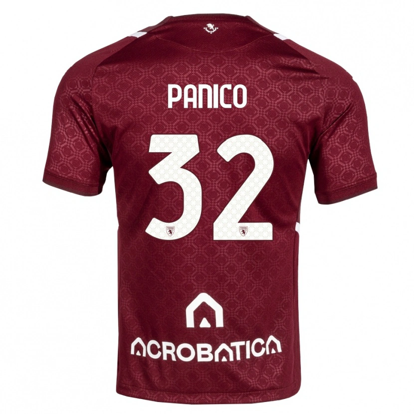 Danxen Kinder Patrizia Panico #32 Burgund Weiß Heimtrikot Trikot 2026/27 T-Shirt Schweiz