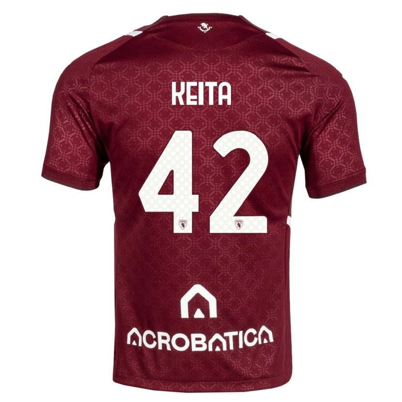 Danxen Kinder Karamoko Keita #42 Burgund Weiß Heimtrikot Trikot 2026/27 T-Shirt Schweiz