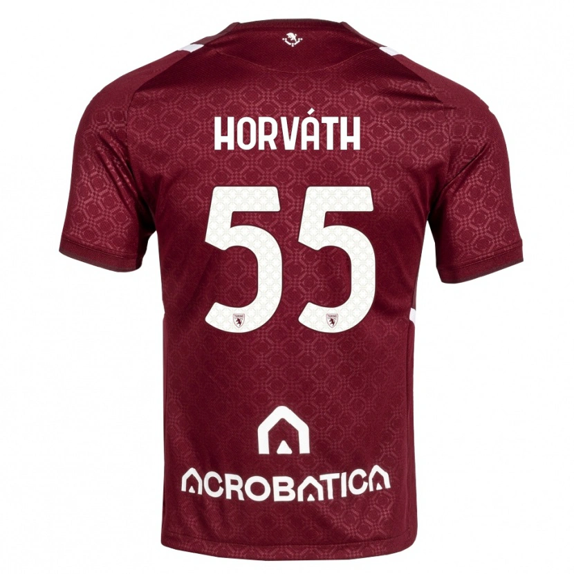 Danxen Kinder Krisztofer Horváth #55 Burgund Weiß Heimtrikot Trikot 2026/27 T-Shirt Schweiz