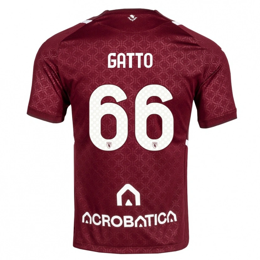 Danxen Kinder Tommaso Gatto #66 Burgund Weiß Heimtrikot Trikot 2026/27 T-Shirt Schweiz