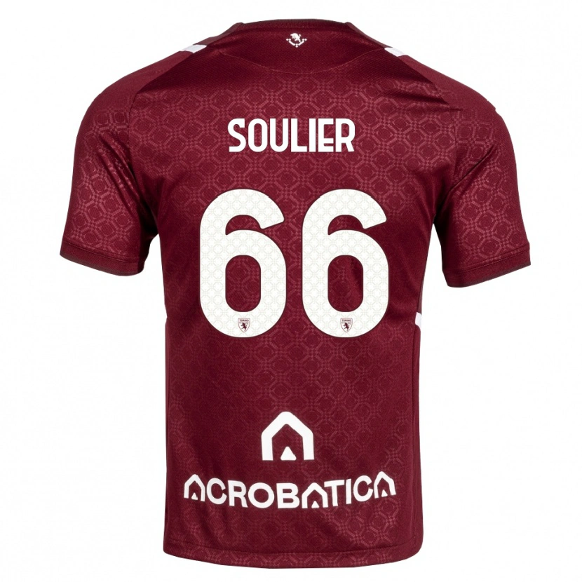 Danxen Kinder Evan Soulier #66 Burgund Weiß Heimtrikot Trikot 2026/27 T-Shirt Schweiz