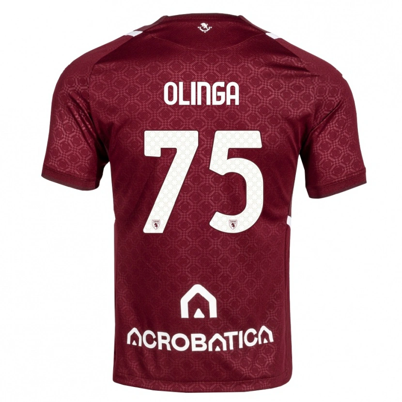 Danxen Kinder Kenny Liema Olinga #75 Burgund Weiß Heimtrikot Trikot 2026/27 T-Shirt Schweiz