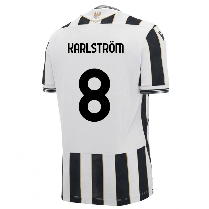Danxen Kinder Jesper Karlström #8 Schwarz Weiß Pink Heimtrikot Trikot 2026/27 T-Shirt Schweiz