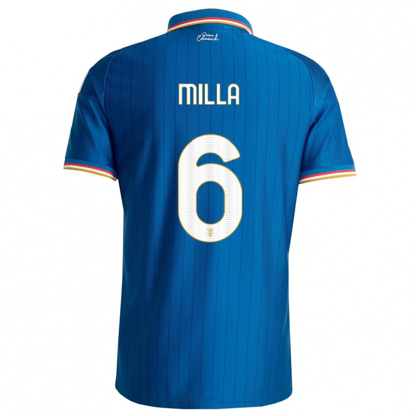 Danxen Kinder Luis Milla #6 Blau Weiß Rot Heimtrikot Trikot 2026/27 T-Shirt Schweiz