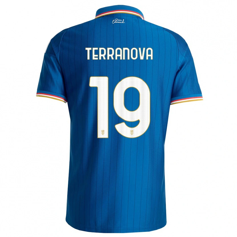 Danxen Kinder Mattia Terranova #19 Blau Weiß Rot Heimtrikot Trikot 2026/27 T-Shirt Schweiz
