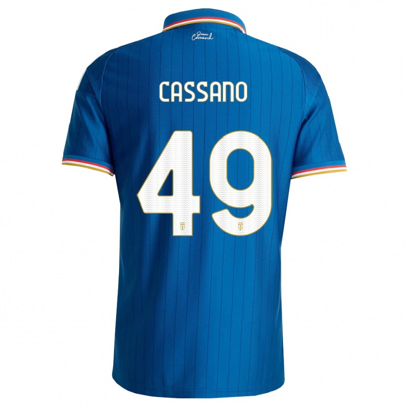 Danxen Kinder Riccardo Cassano #49 Blau Weiß Rot Heimtrikot Trikot 2026/27 T-Shirt Schweiz