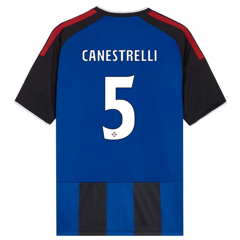 Danxen Kinder Simone Canestrelli #5 Schwarz Rot Weiß Blau Heimtrikot Trikot 2026/27 T-Shirt Schweiz
