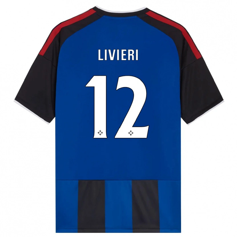 Danxen Kinder Alessandro Livieri #12 Schwarz Rot Weiß Blau Heimtrikot Trikot 2026/27 T-Shirt Schweiz