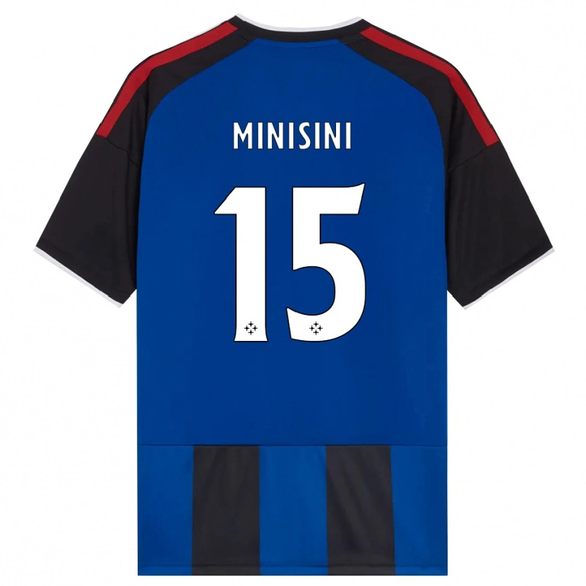 Danxen Kinder Niccolò Minisini #15 Schwarz Rot Weiß Blau Heimtrikot Trikot 2026/27 T-Shirt Schweiz