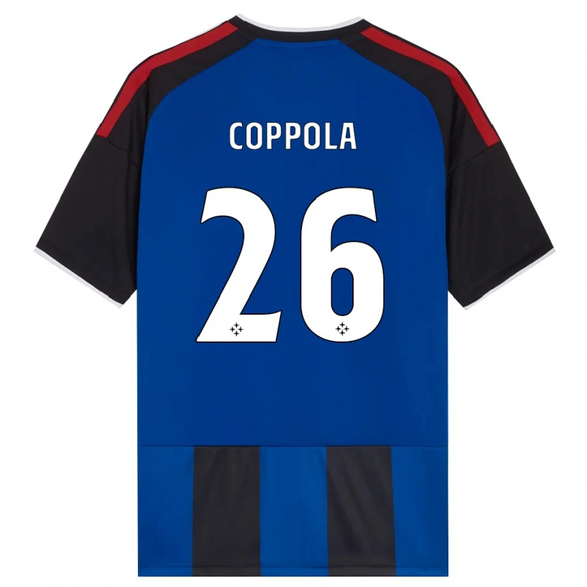 Danxen Kinder Francesco Coppola #26 Schwarz Rot Weiß Blau Heimtrikot Trikot 2026/27 T-Shirt Schweiz