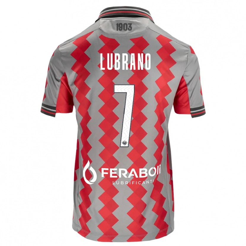 Danxen Kinder Antonio Lubrano #7 Grau Rot Weiß Heimtrikot Trikot 2026/27 T-Shirt Schweiz