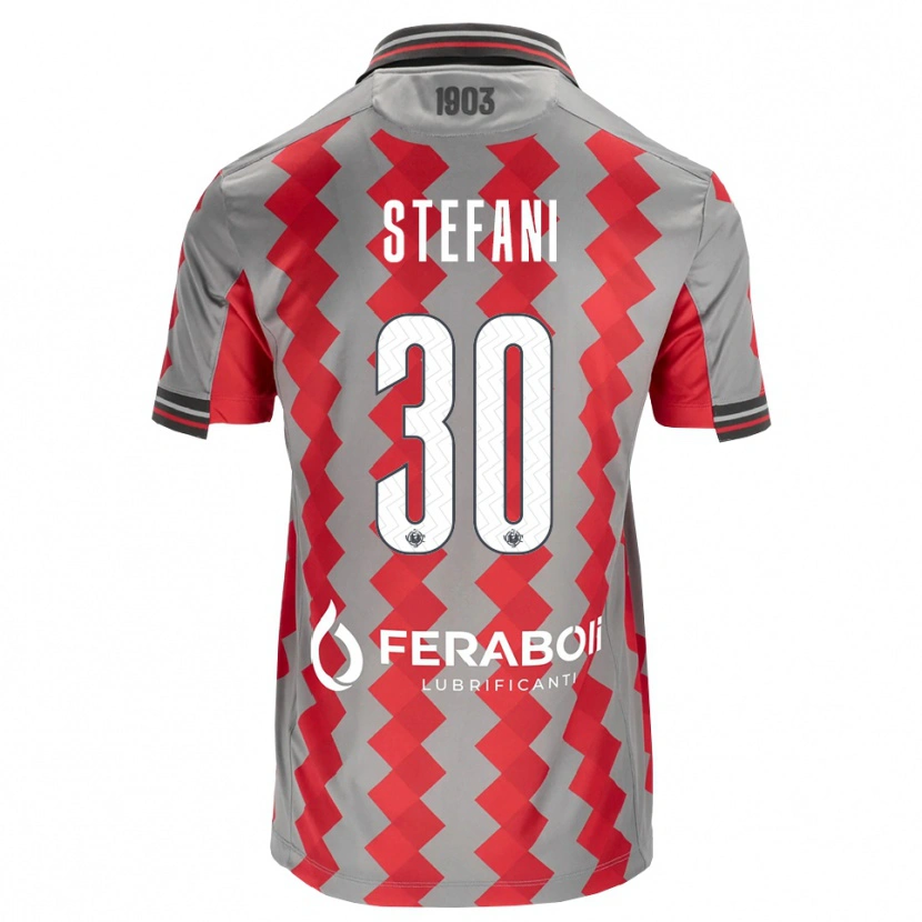 Danxen Kinder Christian Stefani #30 Grau Rot Weiß Heimtrikot Trikot 2026/27 T-Shirt Schweiz