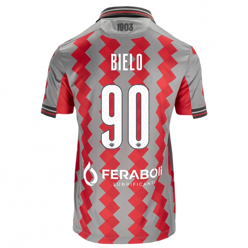 Danxen Kinder Manu Bielo #90 Grau Rot Weiß Heimtrikot Trikot 2026/27 T-Shirt Schweiz