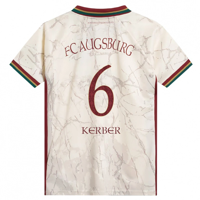 Danxen Kinder Luca Kerber #6 Grün Reis Weiß Burgund Heimtrikot Trikot 2026/27 T-Shirt Schweiz