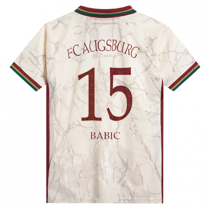Danxen Kinder David Babic #15 Grün Reis Weiß Burgund Heimtrikot Trikot 2026/27 T-Shirt Schweiz