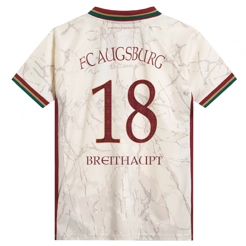 Danxen Kinder Tim Breithaupt #18 Grün Reis Weiß Burgund Heimtrikot Trikot 2026/27 T-Shirt Schweiz
