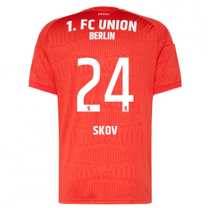 Danxen Kinder Robert Skov #24 Rot Weiß Heimtrikot Trikot 2026/27 T-Shirt Schweiz