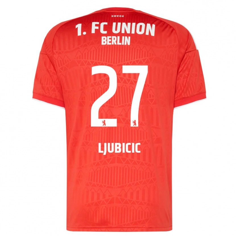 Danxen Kinder Marin Ljubicic #27 Rot Weiß Heimtrikot Trikot 2026/27 T-Shirt Schweiz