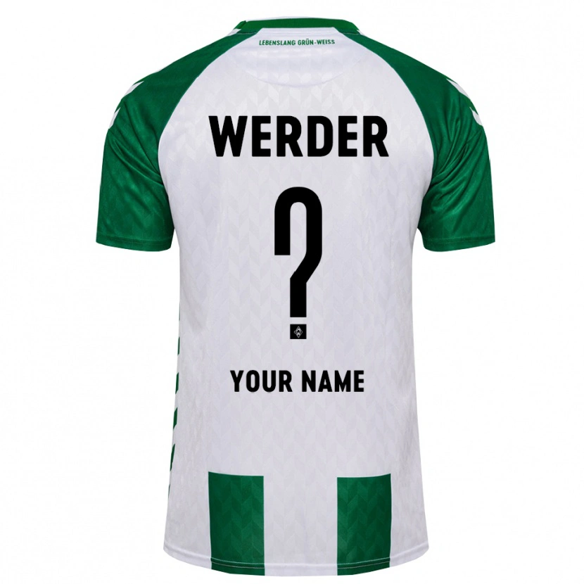 Danxen Kinder Ihren Namen #0 Grün Weiß Heimtrikot Trikot 2026/27 T-Shirt Schweiz