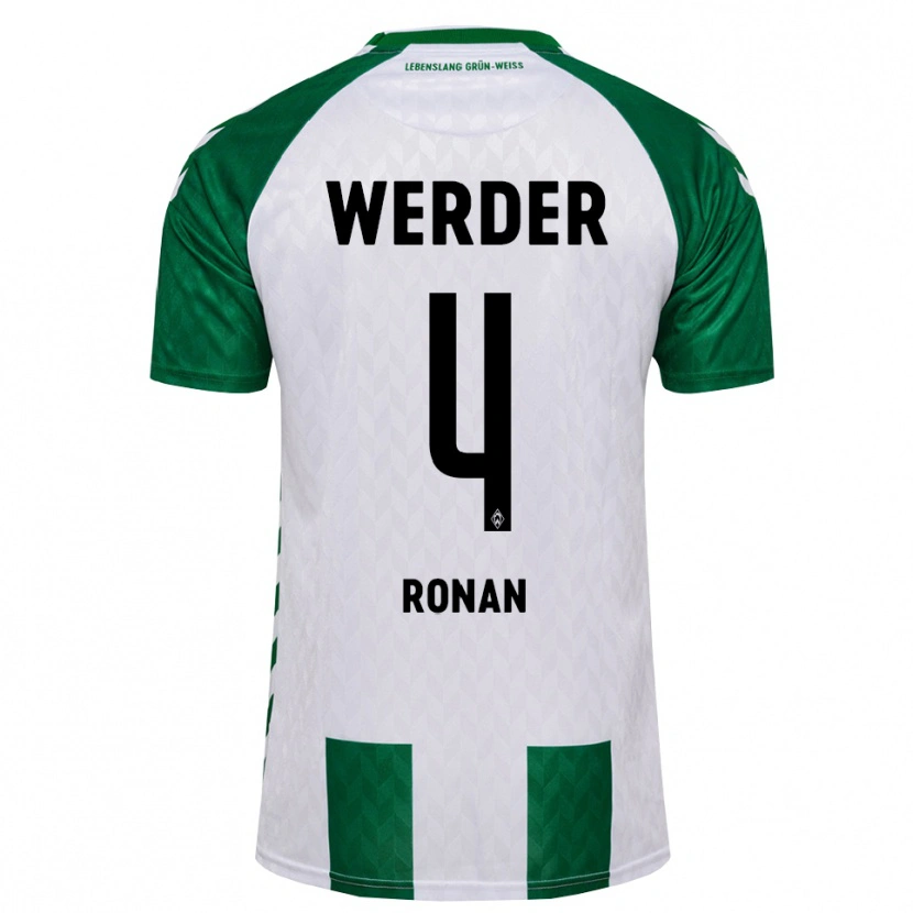 Danxen Kinder Kaylie Ronan #4 Grün Weiß Heimtrikot Trikot 2026/27 T-Shirt Schweiz