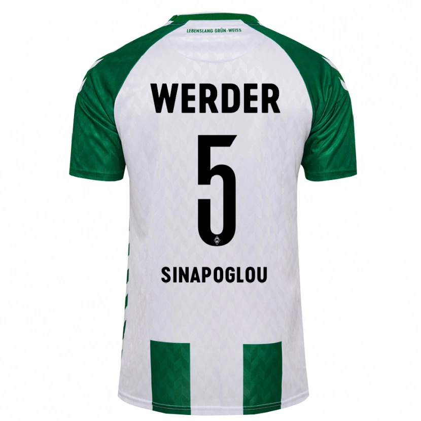 Danxen Kinder Oguzcan Sinapoglou #5 Grün Weiß Heimtrikot Trikot 2026/27 T-Shirt Schweiz