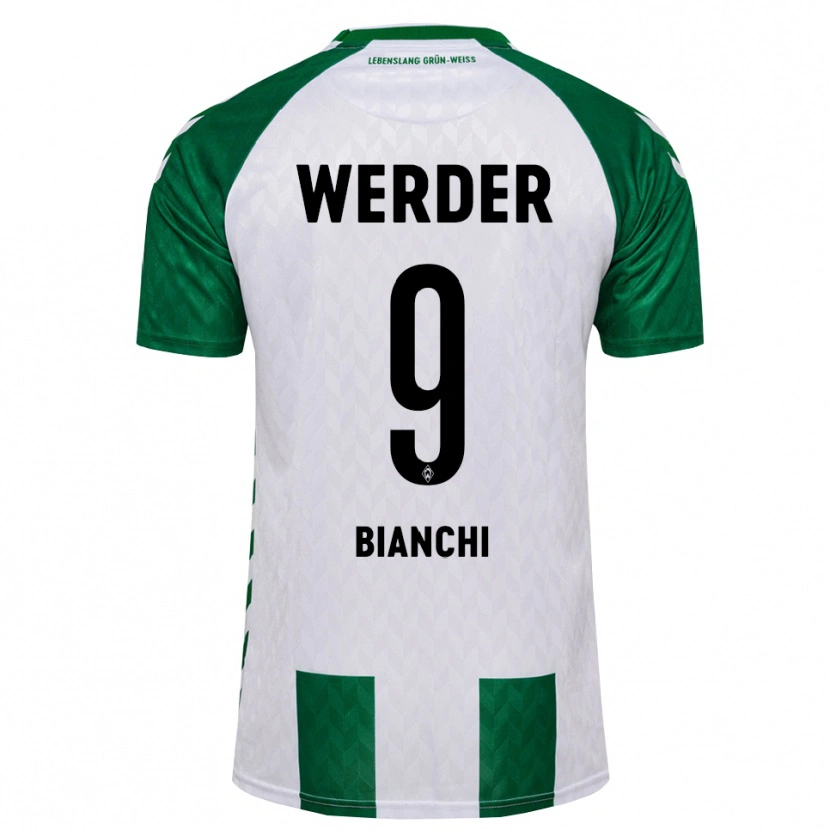 Danxen Kinder Nicholas Bianchi #9 Grün Weiß Heimtrikot Trikot 2026/27 T-Shirt Schweiz
