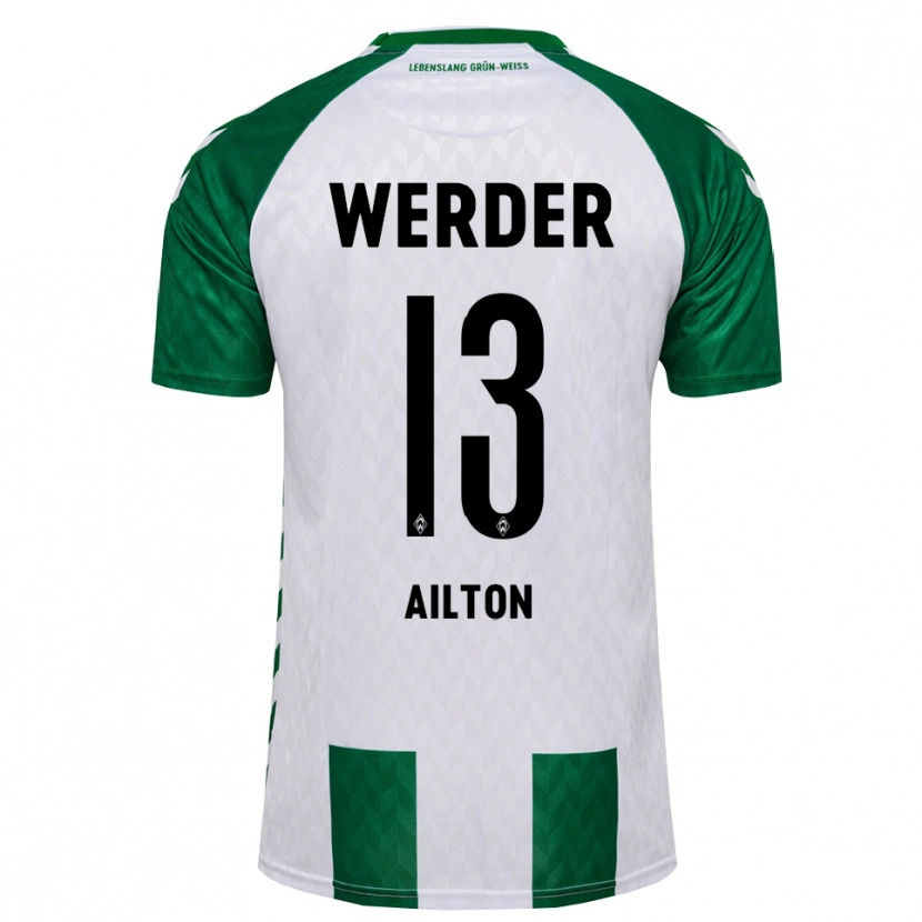 Danxen Kinder Ailton Ramon Goncalves Rodriguez #13 Grün Weiß Heimtrikot Trikot 2026/27 T-Shirt Schweiz