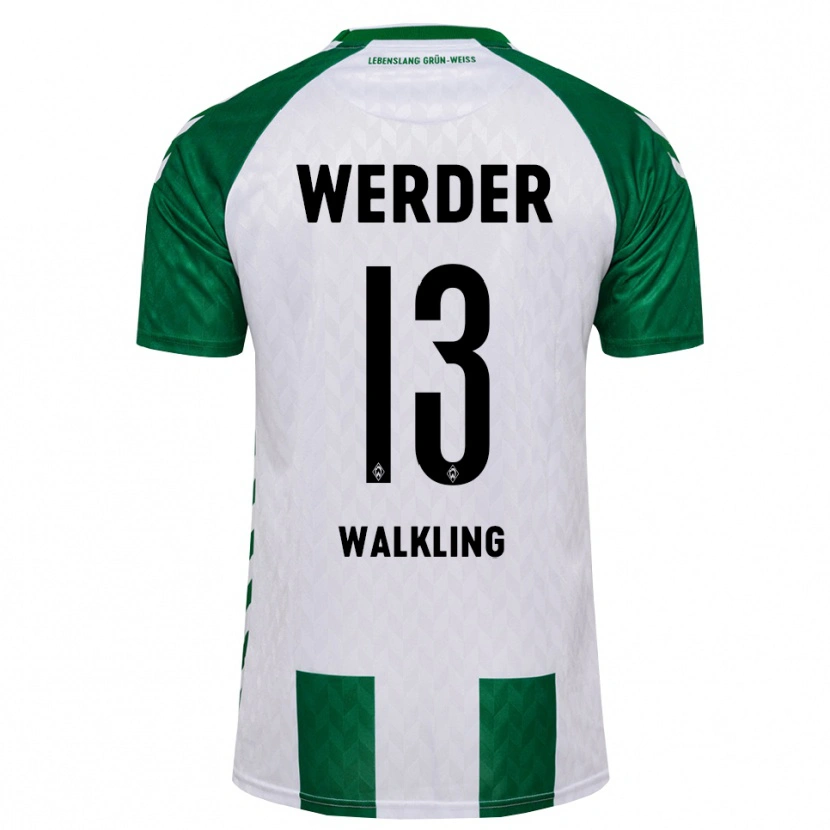 Danxen Kinder Ricarda Walkling #13 Grün Weiß Heimtrikot Trikot 2026/27 T-Shirt Schweiz