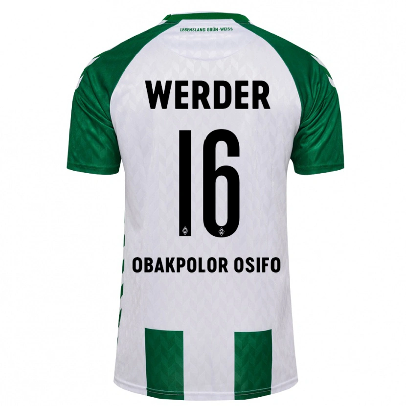 Danxen Kinder Valentin Obakpolor Osifo #16 Grün Weiß Heimtrikot Trikot 2026/27 T-Shirt Schweiz