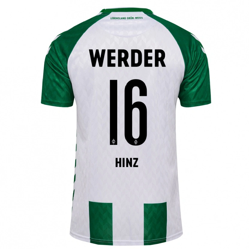 Danxen Kinder Alexandro Hinz #16 Grün Weiß Heimtrikot Trikot 2026/27 T-Shirt Schweiz