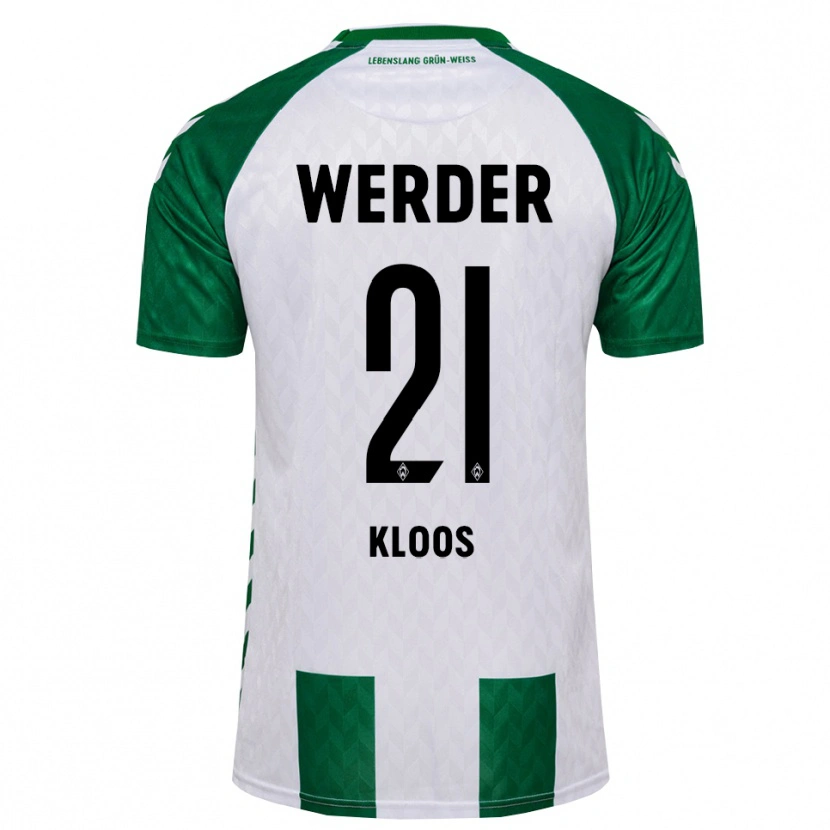 Danxen Kinder Arthur Kloos #21 Grün Weiß Heimtrikot Trikot 2026/27 T-Shirt Schweiz