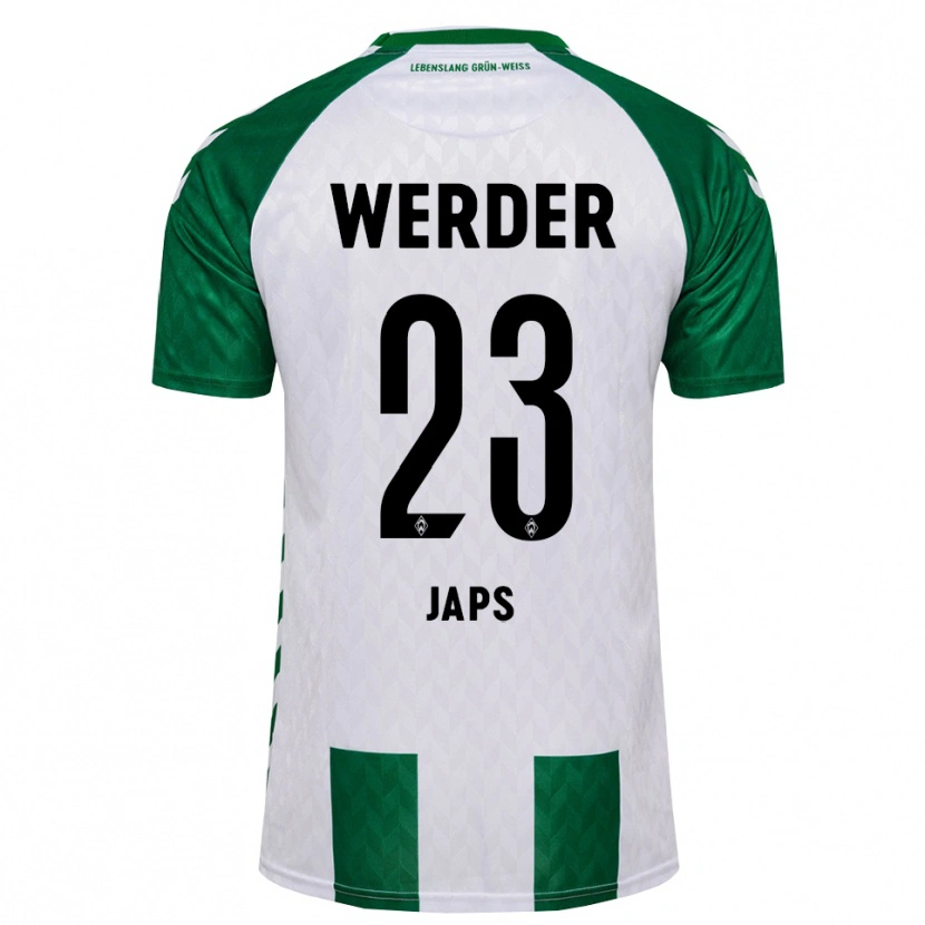 Danxen Kinder Adrian Japs #23 Grün Weiß Heimtrikot Trikot 2026/27 T-Shirt Schweiz