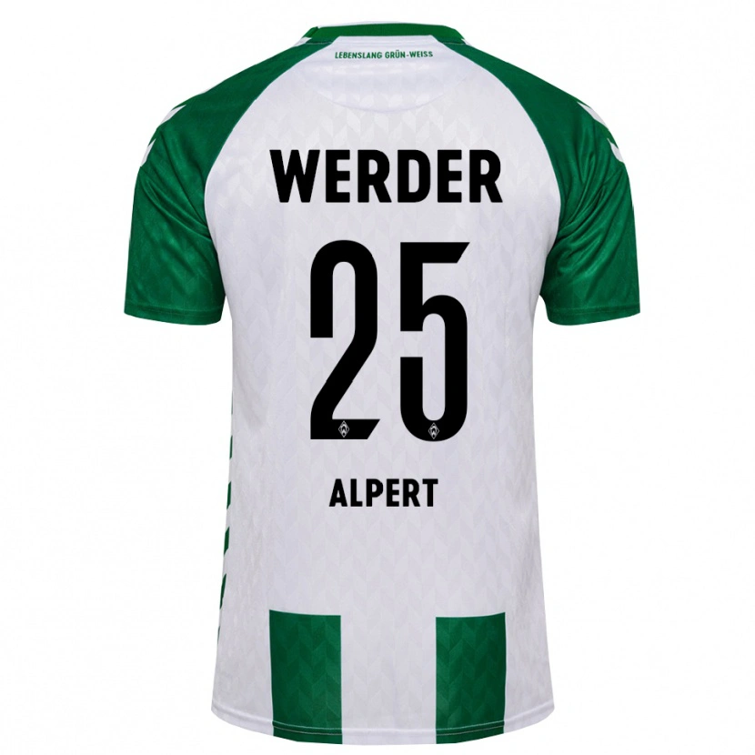 Danxen Kinder Marvin Alpert #25 Grün Weiß Heimtrikot Trikot 2026/27 T-Shirt Schweiz