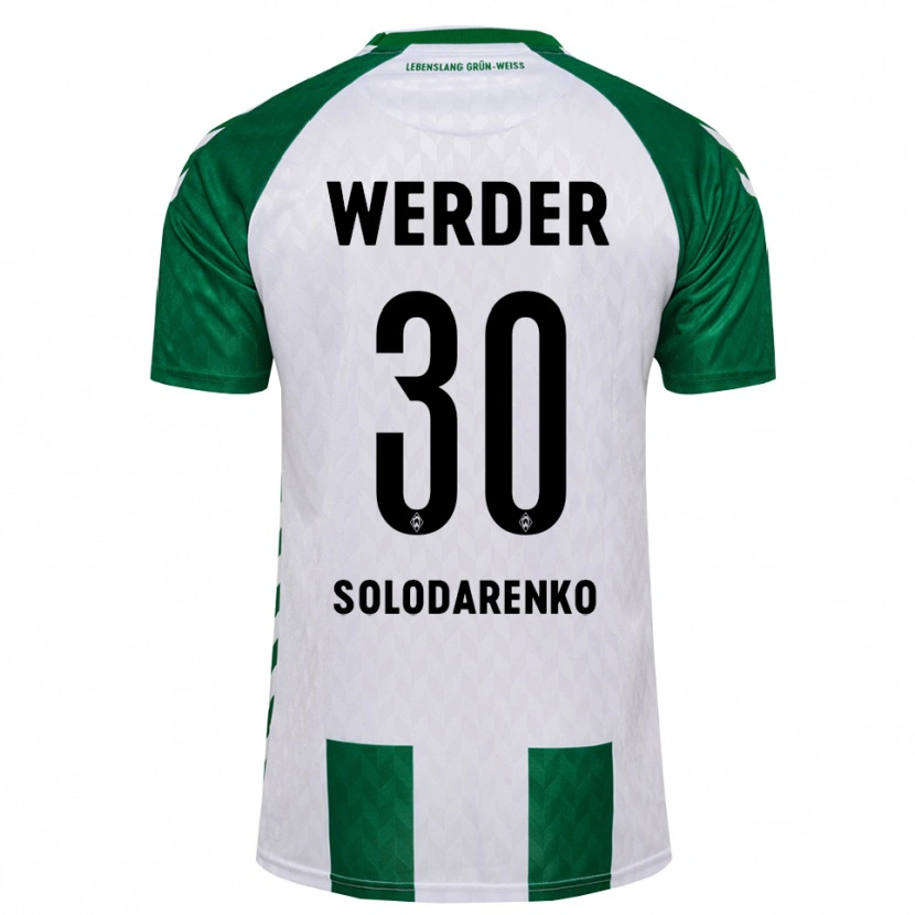 Danxen Kinder Timofiy Solodarenko #30 Grün Weiß Heimtrikot Trikot 2026/27 T-Shirt Schweiz