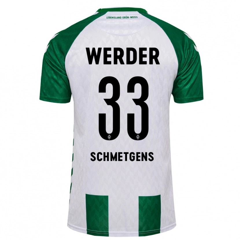 Danxen Kinder Mick Schmetgens #33 Grün Weiß Heimtrikot Trikot 2026/27 T-Shirt Schweiz