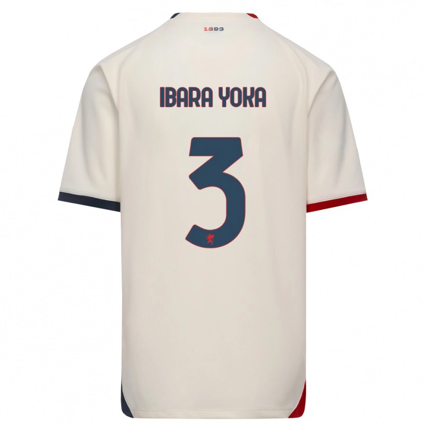 Danxen Kinder Rafael Ibara Yoka #3 Creme Rot Auswärtstrikot Trikot 2026/27 T-Shirt Schweiz