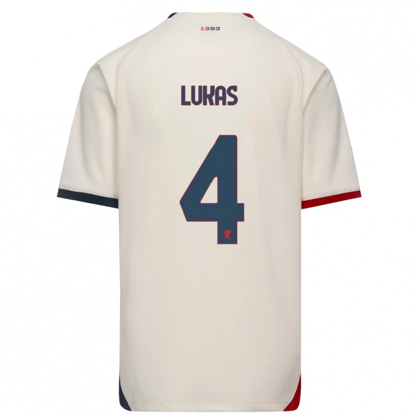 Danxen Kinder Deividas Lukas #4 Creme Rot Auswärtstrikot Trikot 2026/27 T-Shirt Schweiz