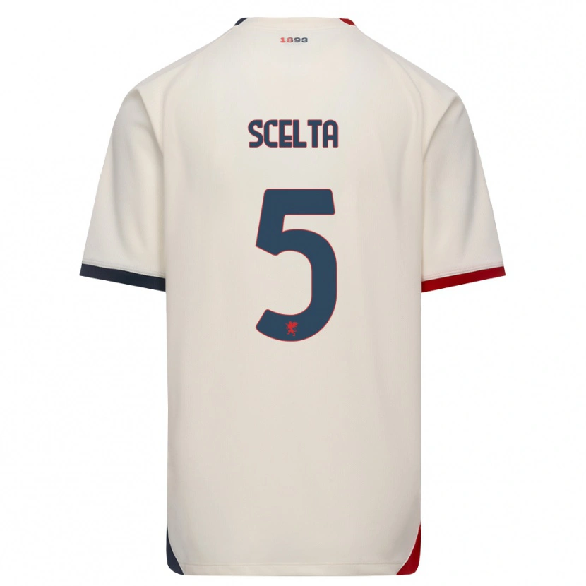 Danxen Kinder Alessio Scelta #5 Creme Rot Auswärtstrikot Trikot 2026/27 T-Shirt Schweiz