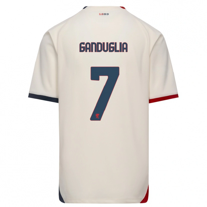 Danxen Kinder Luca Ganduglia #7 Creme Rot Auswärtstrikot Trikot 2026/27 T-Shirt Schweiz