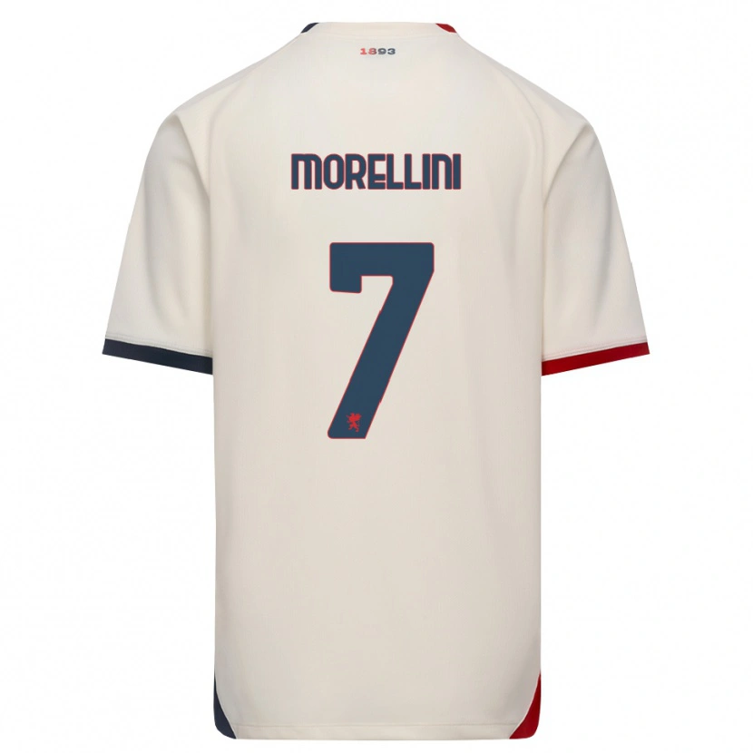 Danxen Kinder Matteo Morellini #7 Creme Rot Auswärtstrikot Trikot 2026/27 T-Shirt Schweiz