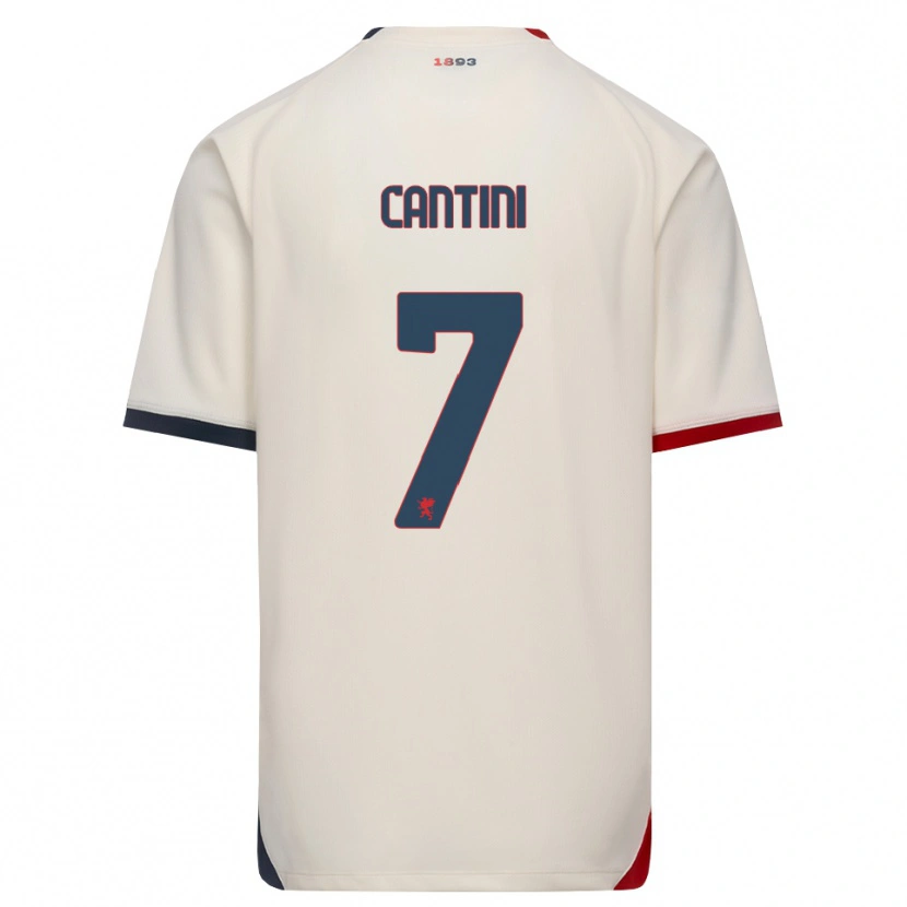 Danxen Kinder Riccardo Cantini #7 Creme Rot Auswärtstrikot Trikot 2026/27 T-Shirt Schweiz