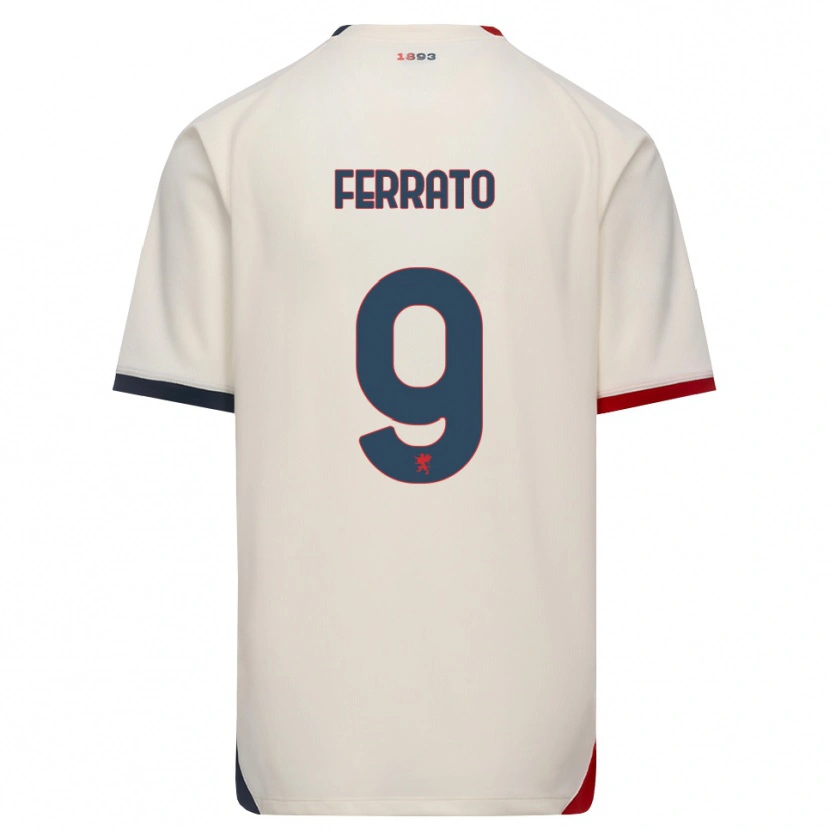 Danxen Kinder Claudia Ferrato #9 Creme Rot Auswärtstrikot Trikot 2026/27 T-Shirt Schweiz