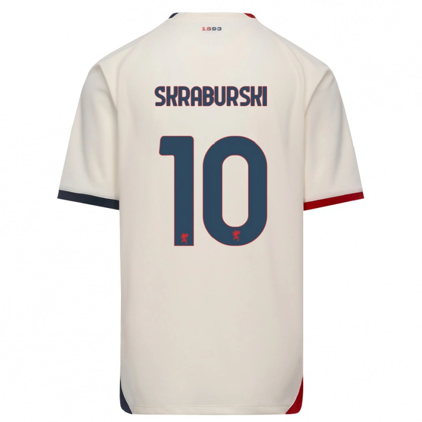 Danxen Kinder Borys Skraburski #10 Creme Rot Auswärtstrikot Trikot 2026/27 T-Shirt Schweiz