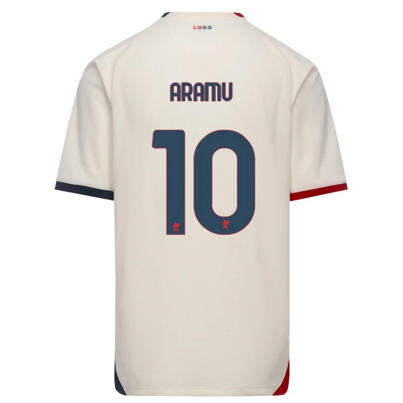 Danxen Kinder Mattia Aramu #10 Creme Rot Auswärtstrikot Trikot 2026/27 T-Shirt Schweiz